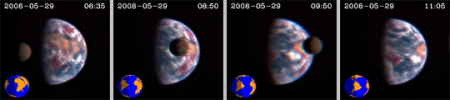 Earth and Moon seen from EPOXI