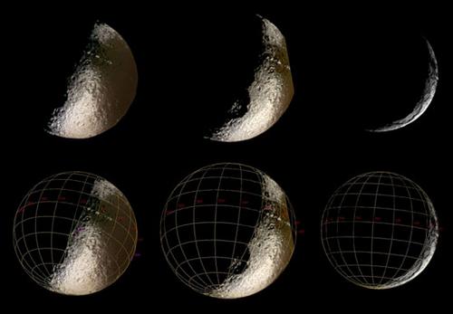 Multiple views of Iapetus