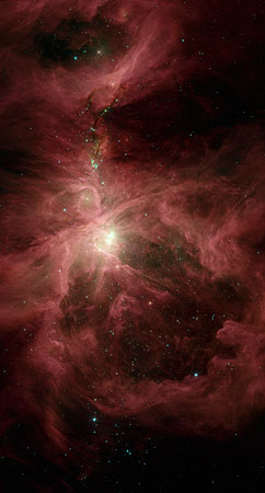 An infrared look into Orion