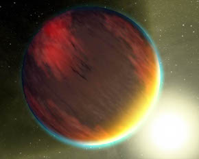 hot_jupiter A hot Jupiter near its star