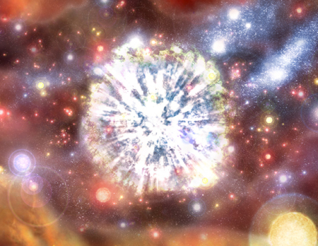 Artist\'s conception of a supernova