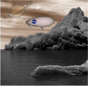 A blimp explores Titan