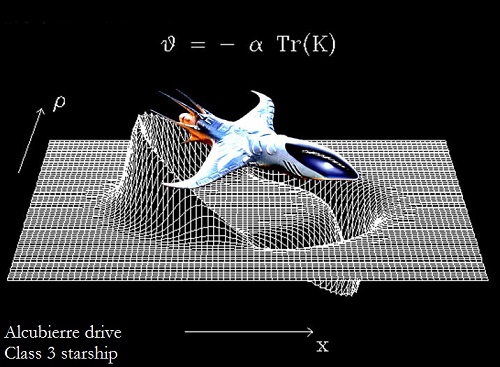 Alcubierre drive spacecraft
