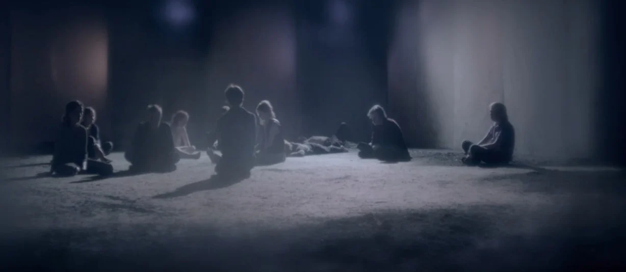 What is left of the Aniara passengers sit in what is left of the Mima Hall, almost one-quarter of a century after they left a ruined Earth for what they hoped would be their new home on Mars. MR sits among the survivors as they wait to make their final journey.